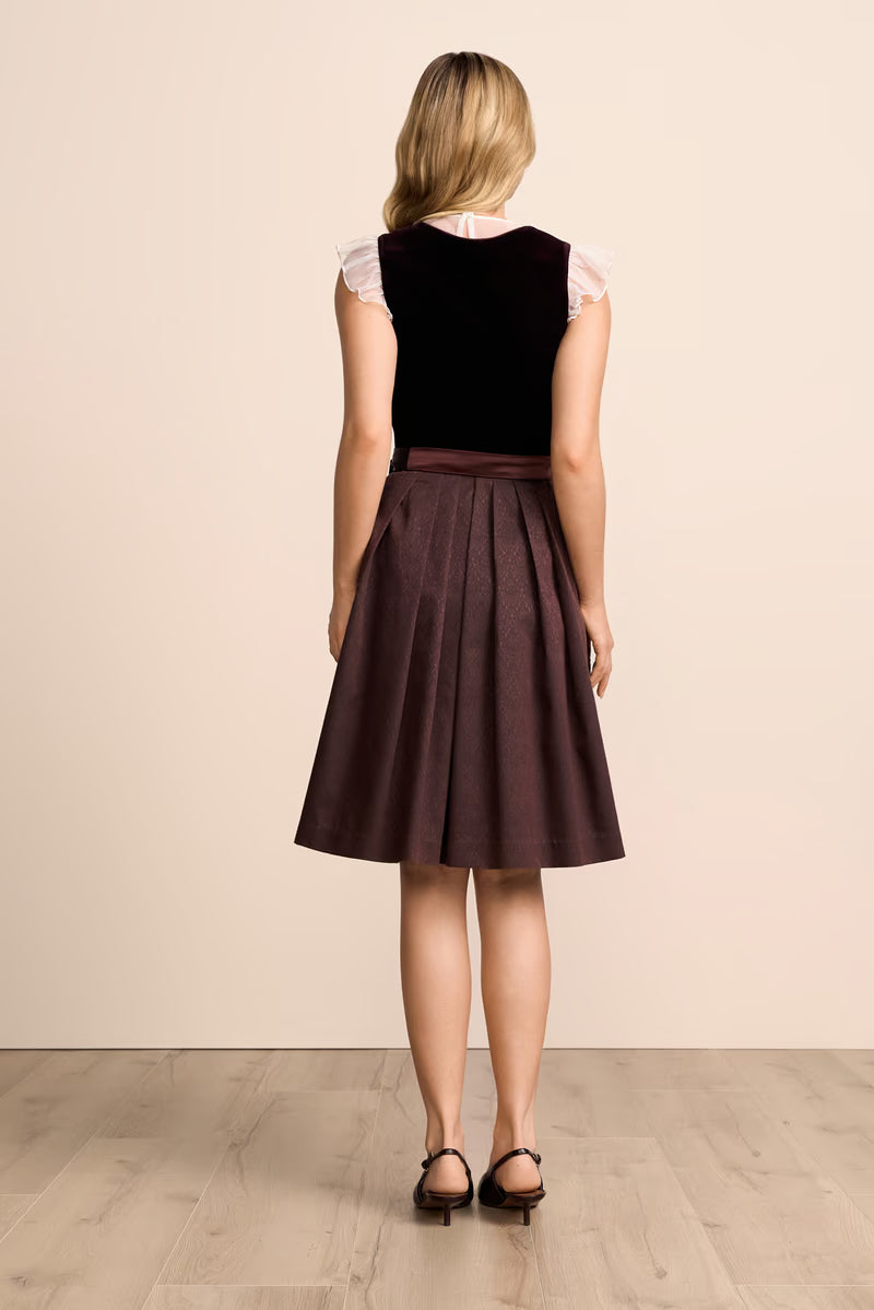Kruger Midi Dirndl 2pcs. 60cm "Tanya" red