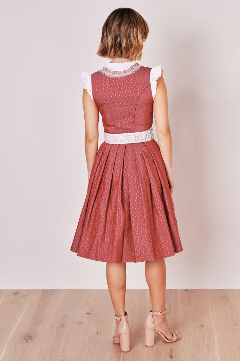 Kruger Prunella Midi Dirndl, Red — 60cm 2pc Set