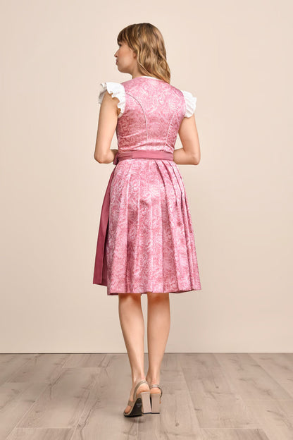 Kruger Midi Dirndl 2pc 60cm "Joulie" rosa