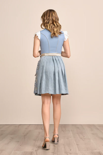 Kruger Mini Dirndl 2pcs. 50cm "Jaleena" blue (34)
