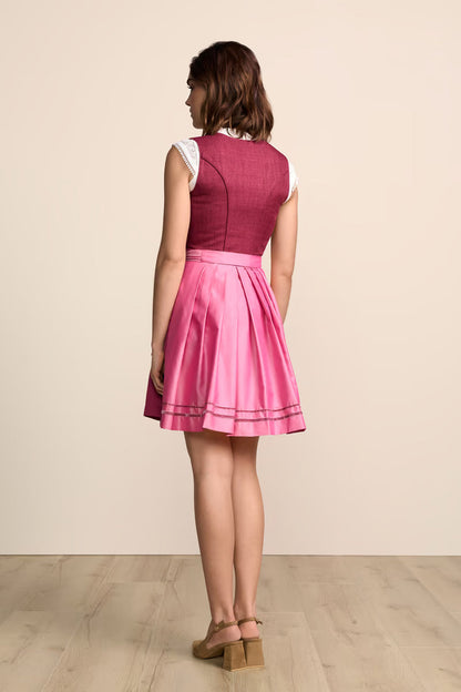 Kruger Mini Dirndl 2pcs. 50cm "Rianna" pink