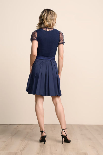 Kruger Mini Dirndl 2pcs. 50cm "Evi" blue (36,38)