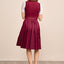 Kruger Midi Dirndl 2pcs. 60cm "Evi" red (size 34)