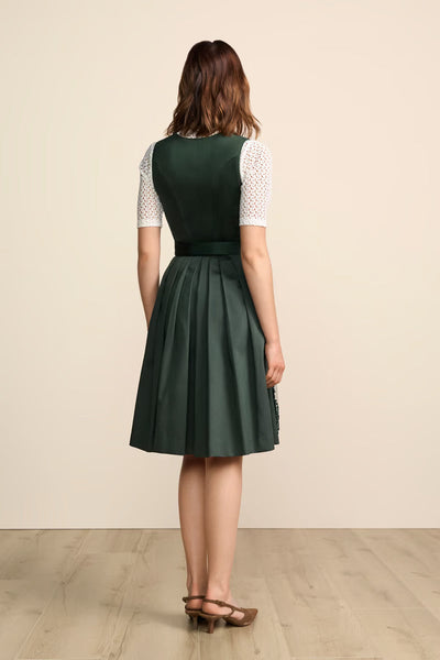 Kruger Midi Dirndl 2pcs. 60cm "Lovira" green