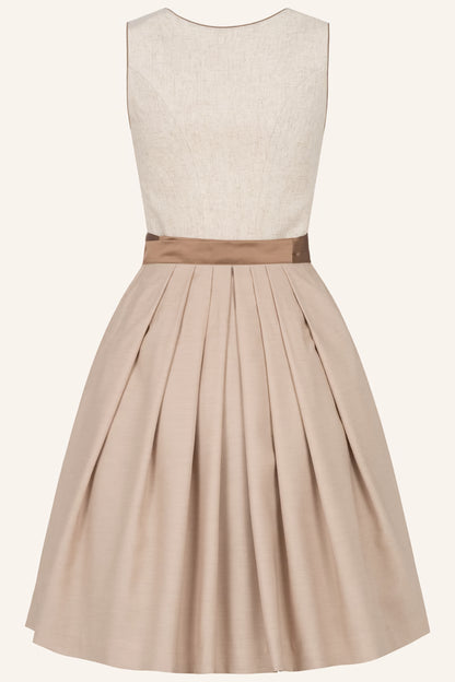 Kruger Kudu Midi Dirndl, Beige — 60cm 2pc Set