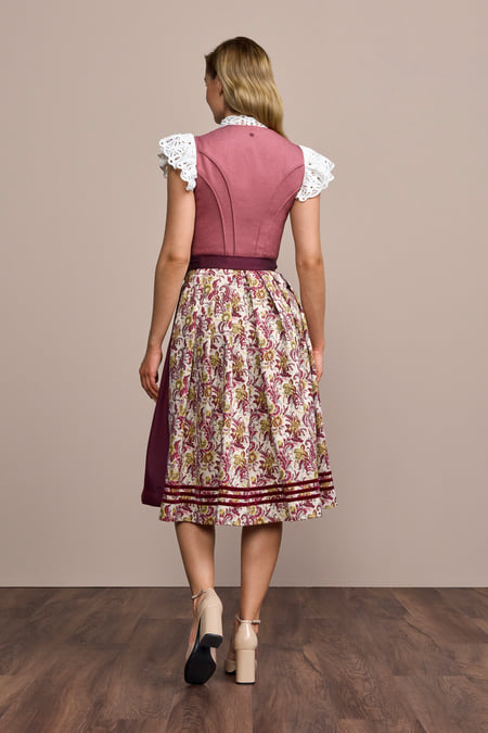 Julia Trentini Long Dirndl Jill, Red — 70cm – Simply German USA