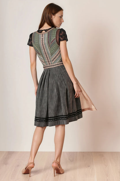 Julia Trentini Anella Midi Dirndl, Green — 60cm