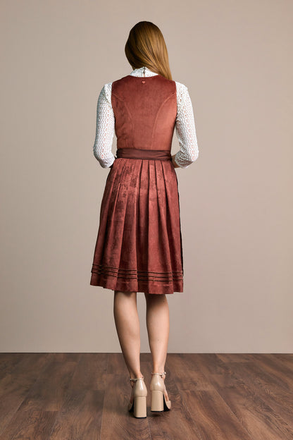 Julia Trentini Milla Midi Dirndl, Red — 60cm