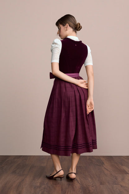 Julia Trentini Aveline Dirndl, Purple — 80cm Maxi