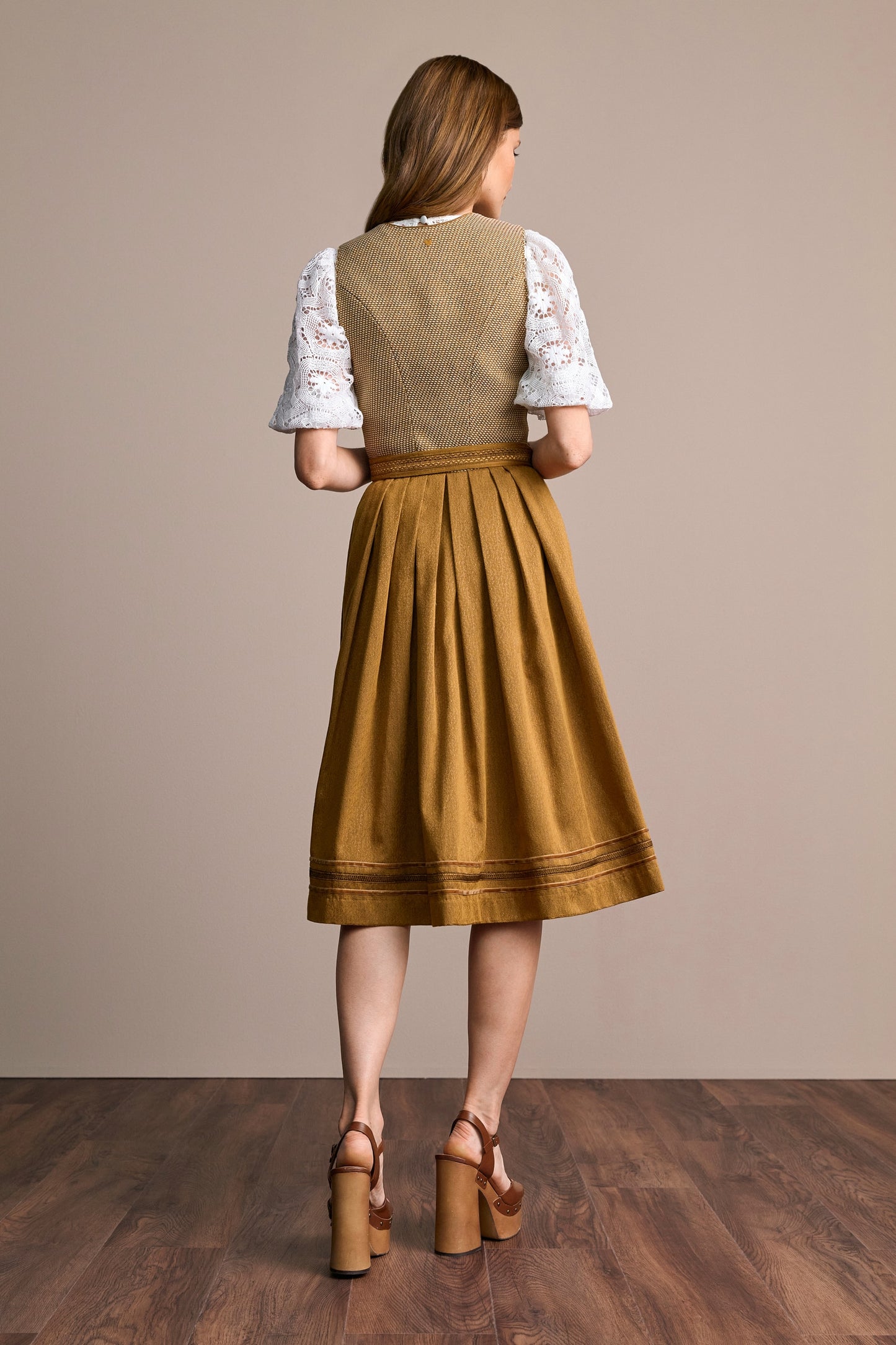 Julia Trentini Janine Dirndl, Yellow — 70cm Long