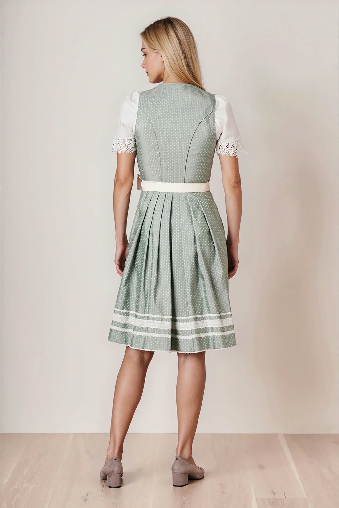Julia Trentini Emilia Midi Dirndl, Green — 60cm
