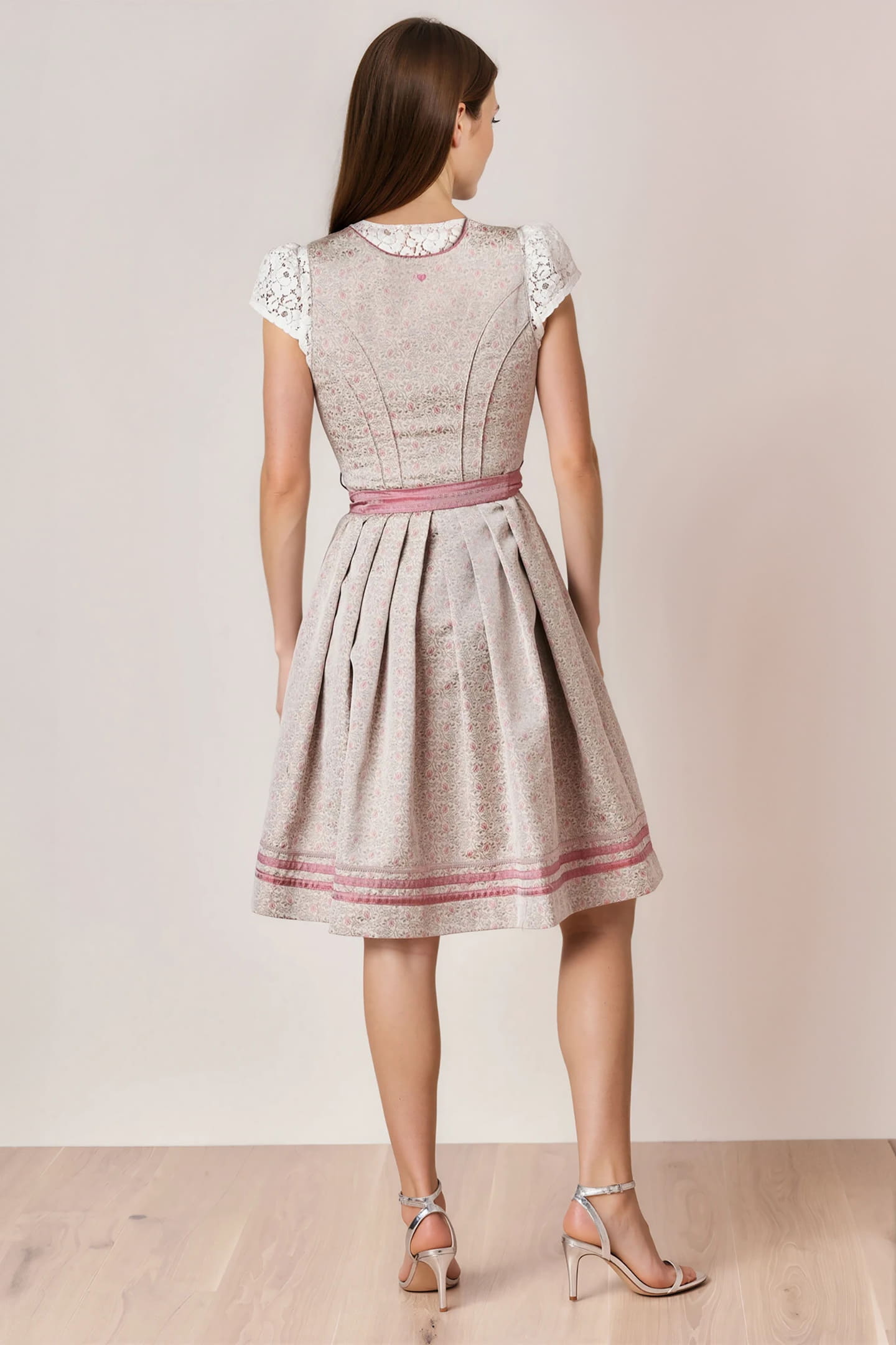 Julia Trentini Marelie Midi Dirndl, Rose — 60cm