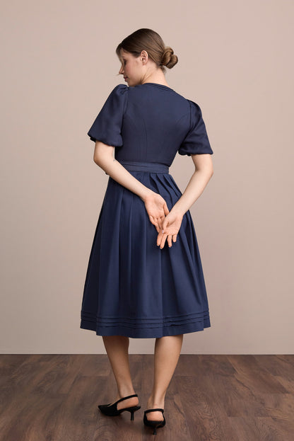 Julia Trentini Liore Dirndl, Blue — 70cm Long