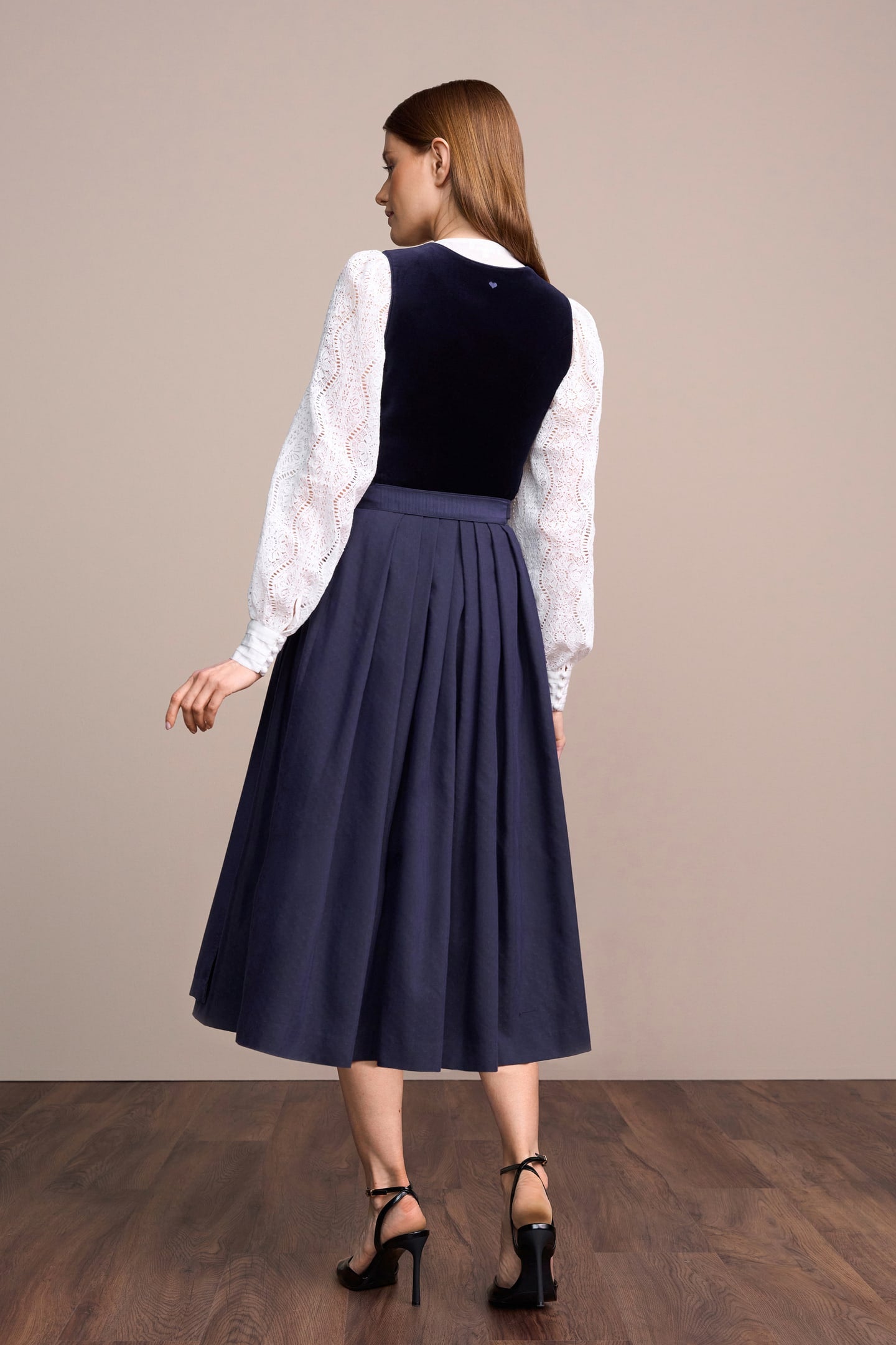Julia Trentini Yara Dirndl, Blue — 80cm Maxi