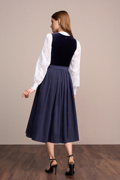Julia Trentini Yara Dirndl, Blue — 80cm Maxi