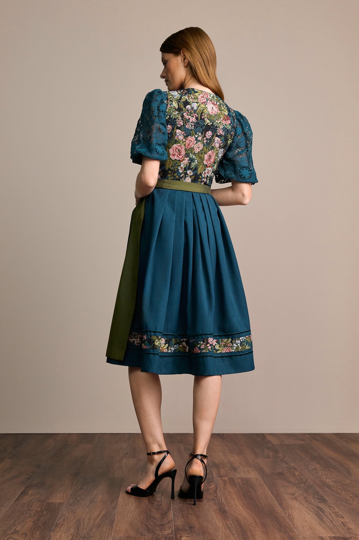 Julia Trentini Franzi Dirndl, Turquoise — 70cm Long