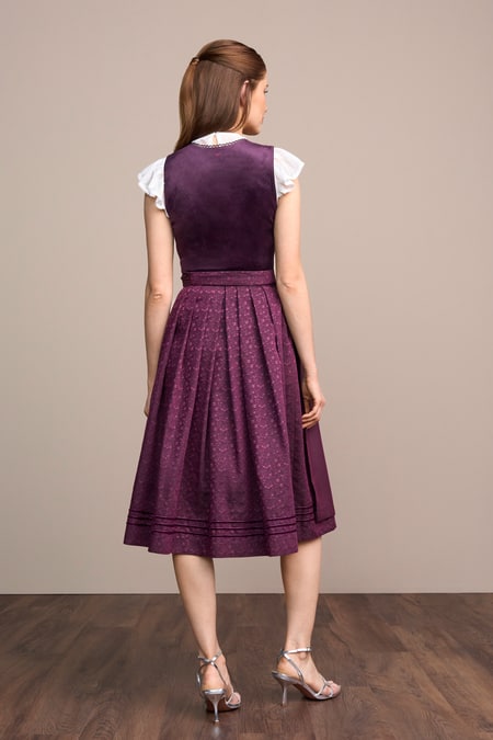 Julia Trentini Runa Dirndl, Purple — 70cm Long
