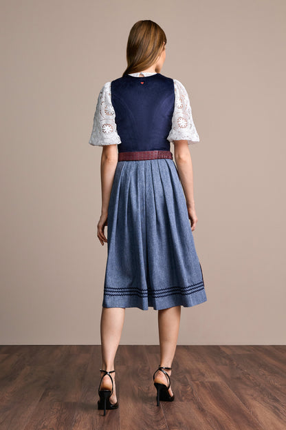 Julia Trentini Darleen Dirndl, Blue — 70cm Long