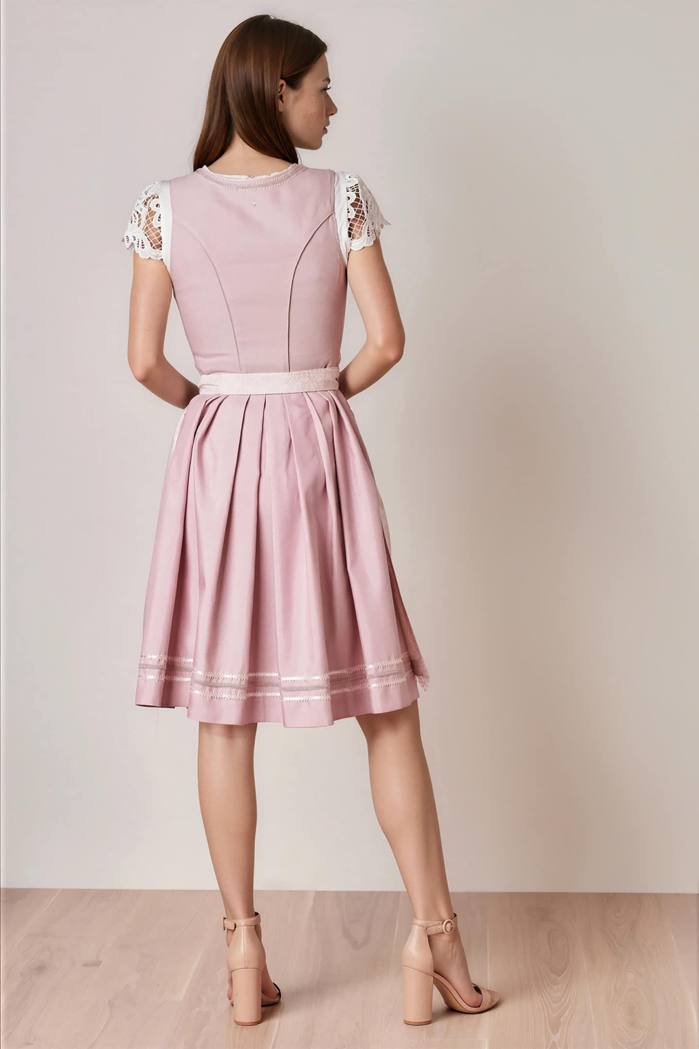 Julia Trentini Ophelia Midi Dirndl, Rose — 60cm