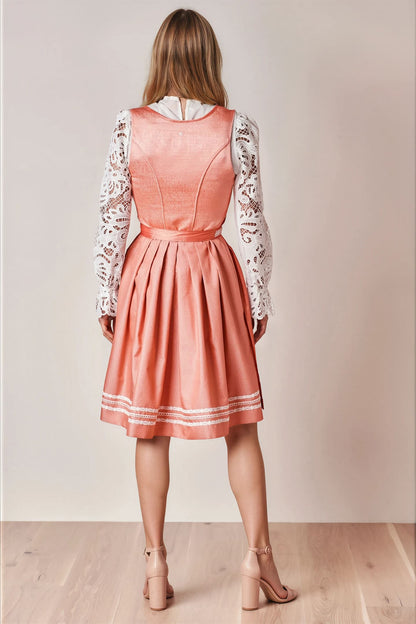 Julia Trentini Florence Midi Dirndl, Orange — 60cm