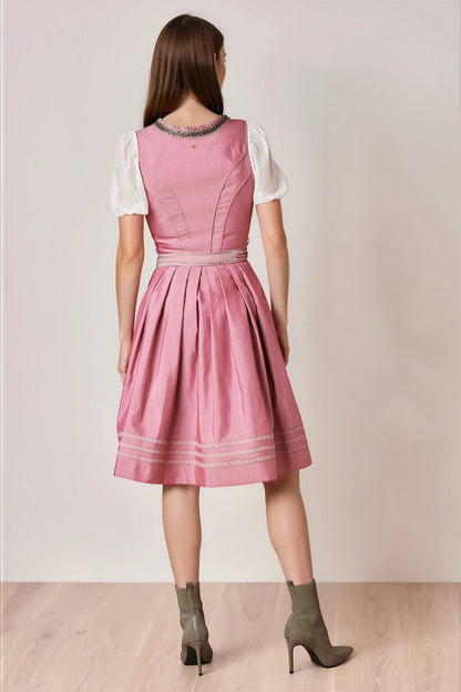 Julia Trentini Frederika Midi Dirndl, Rose — 60cm