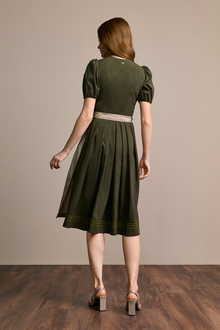 Julia Trentini Evelina Dirndl, Olive — 70cm Long