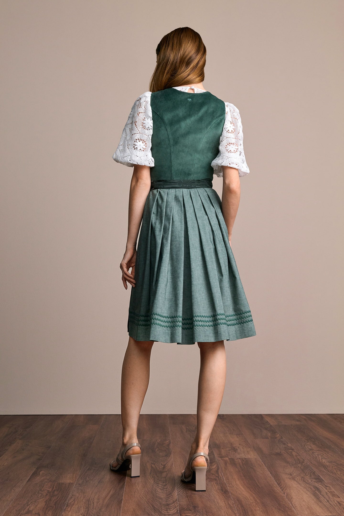 Julia Trentini Nova Midi Dirndl, Green — 60cm