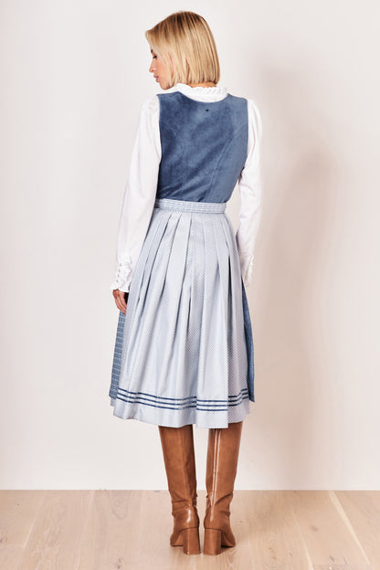 Julia Trentini Tabea Dirndl, Blue — 70cm Long