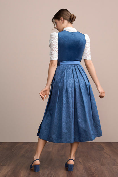 Julia Trentini Elira Dirndl, Blue — 80cm Maxi