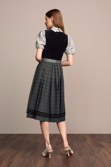 Julia Trentini Samina Dirndl, Black — 70cm Long