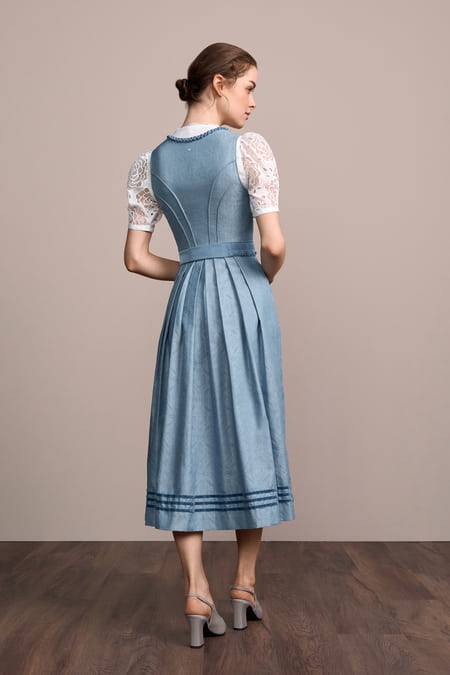 Julia Trentini Elsbeth Dirndl, Blue — 80cm Maxi