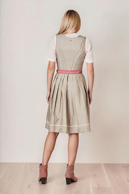 Julia Trentini Jennie Midi Dirndl, Beige — 60cm