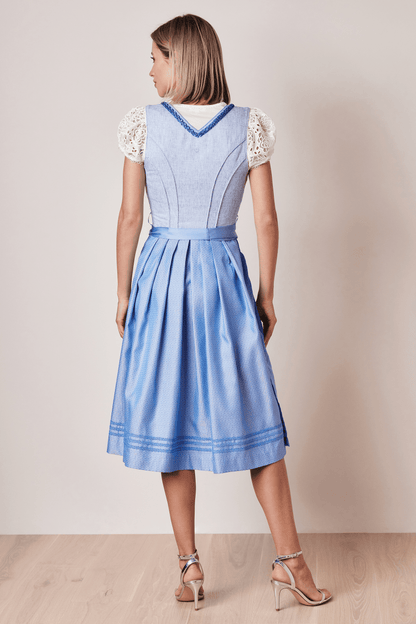 Julia Trentini Gerda Dirndl, Blue — 70cm Long