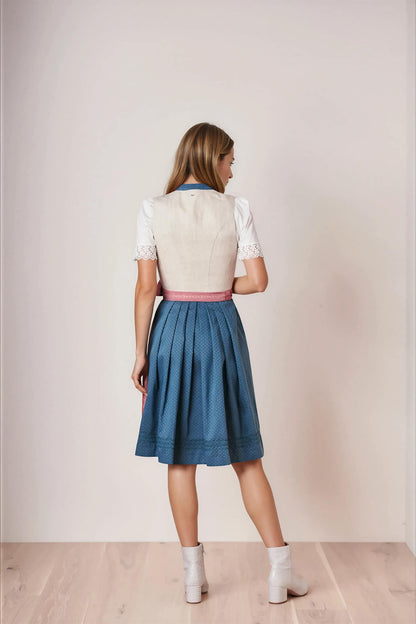 Julia Trentini Andrea Midi Dirndl, Beige — 60cm
