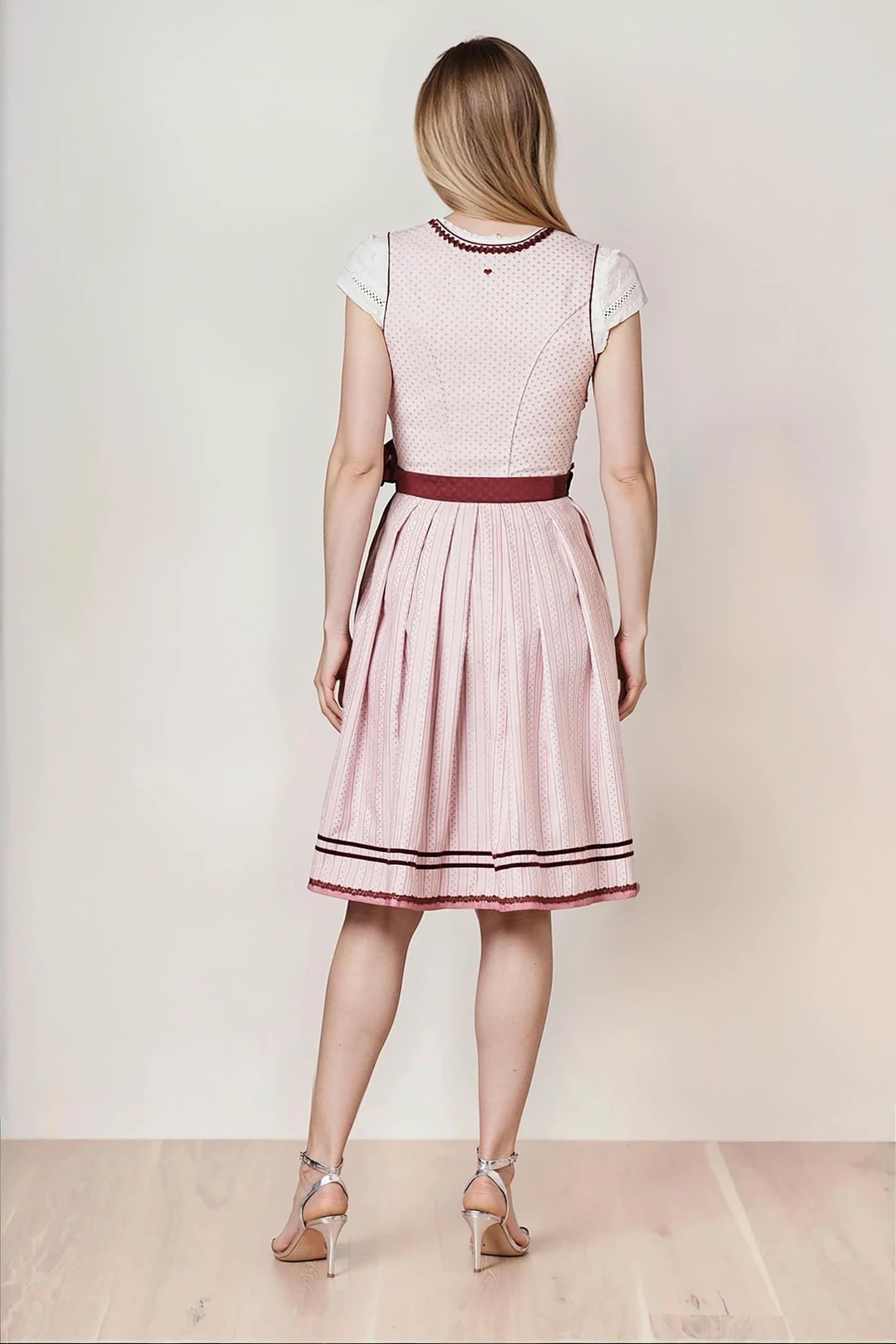 Julia Trentini Sophia Midi Dirndl, Rose — 60cm