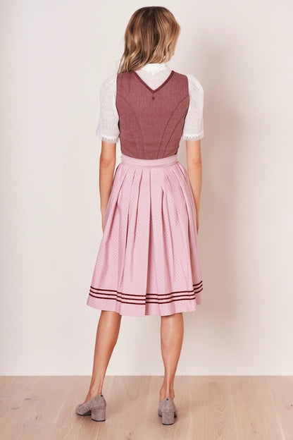 Julia Trentini Konstanze Midi Dirndl, Rose — 60cm