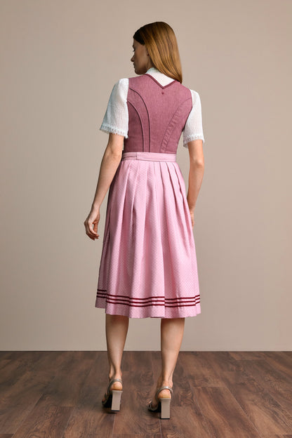 Julia Trentini Konstanze Dirndl, Pink — 70cm Long