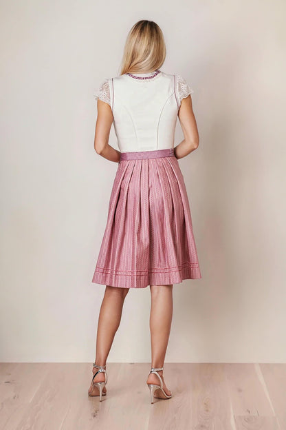 Julia Trentini Alissa Midi Dirndl, Ecru — 60cm