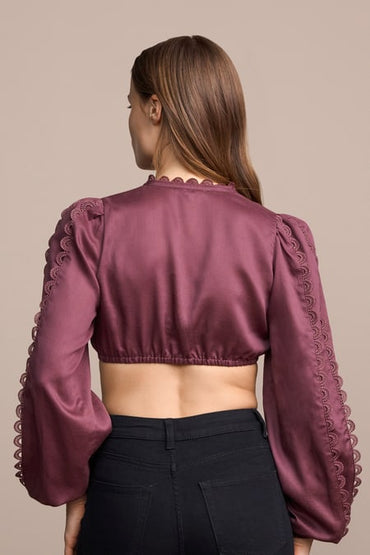 Dirndl blouse Velina — purple