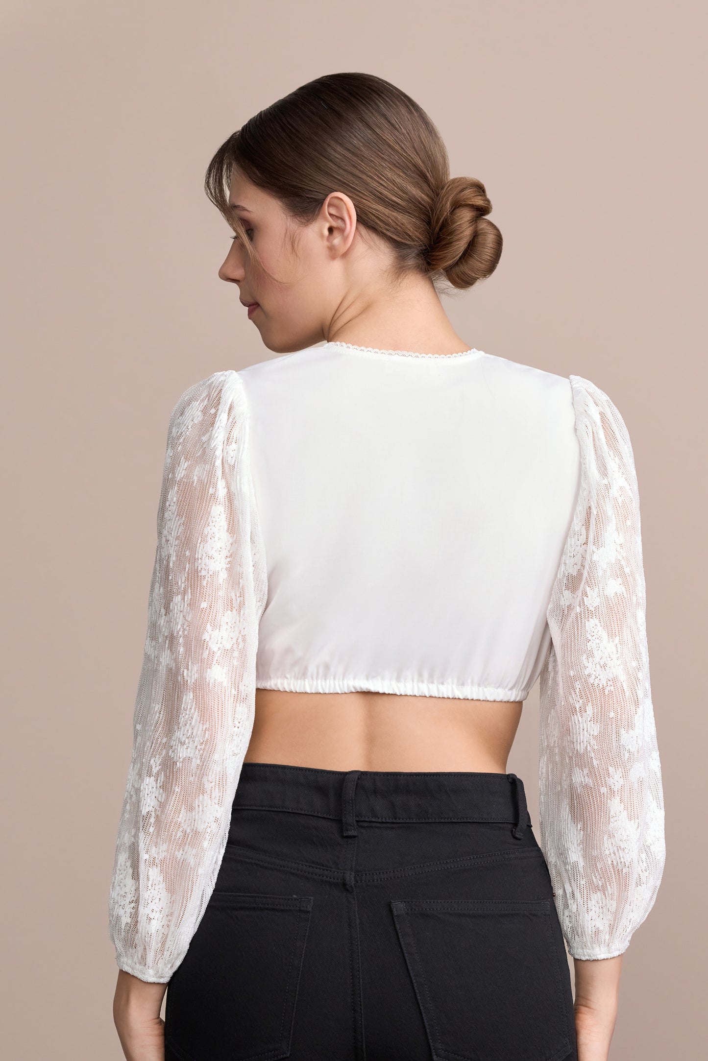 Julia Trentini Danika dirndl blouse in ecru