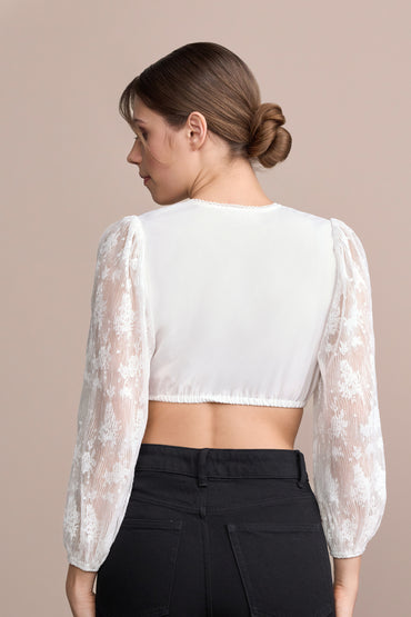 Julia Trentini Danika dirndl blouse in ecru