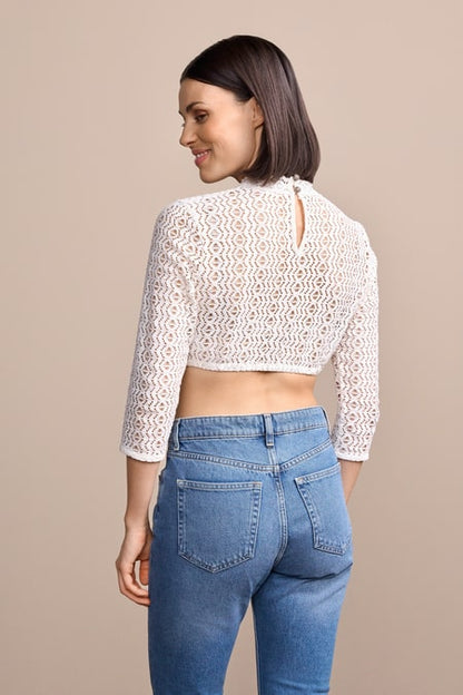 Julia Trentini Naila Dirndl Blouse, Ecru