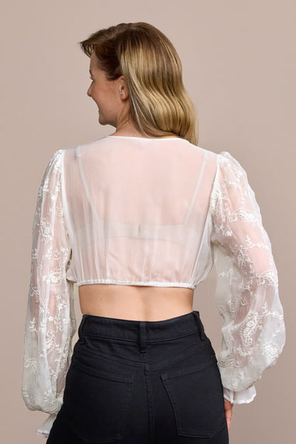 Dirndl blouse Polly — ecru