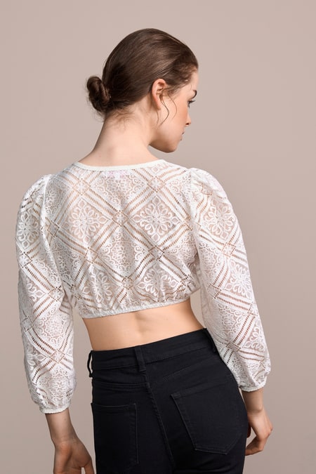 Dirndl blouse Luciana — ecru