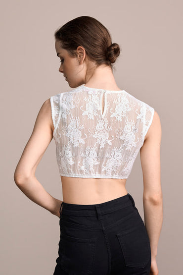 Dirndl blouse Ameline — ecru