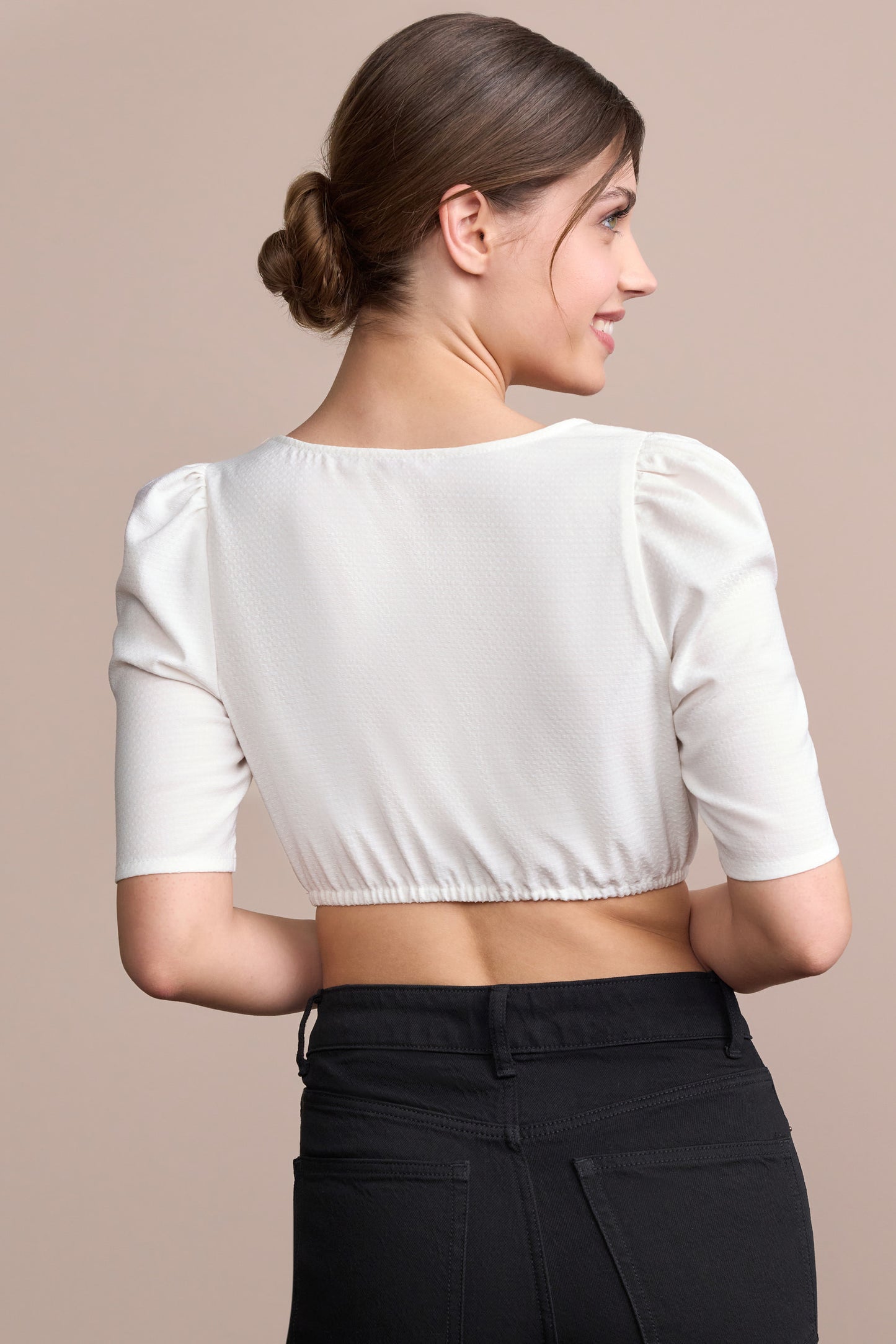 Julia Trentini Seline dirndl blouse in ecru
