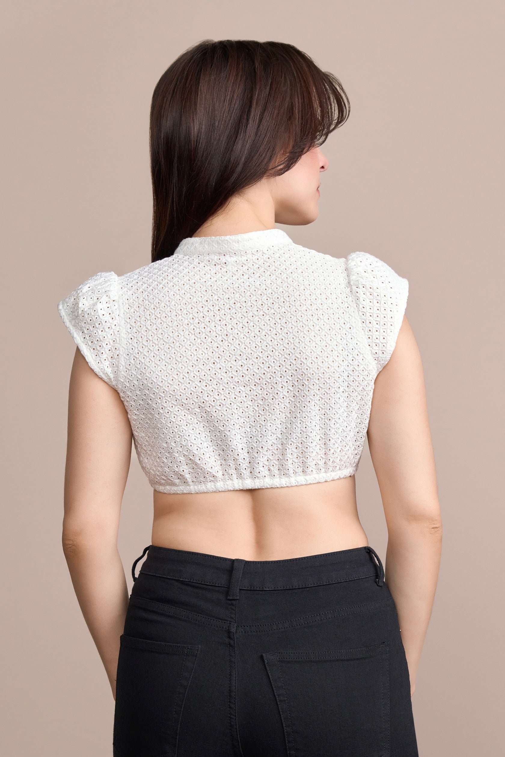 Julia Trentini Ilva dirndl blouse in ecru