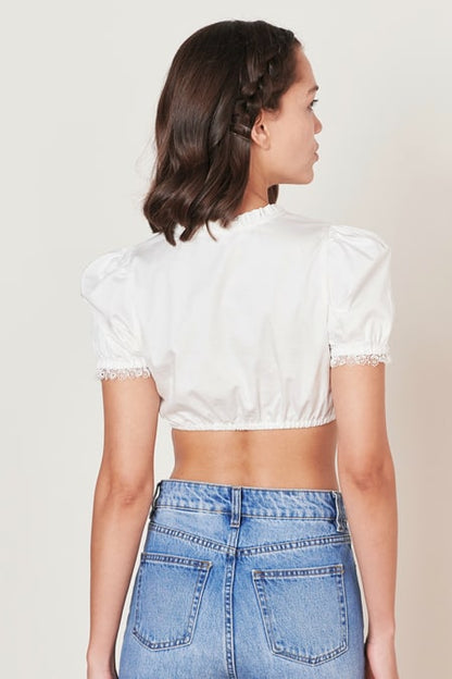 Dirndl blouse Rosalinde — ecru