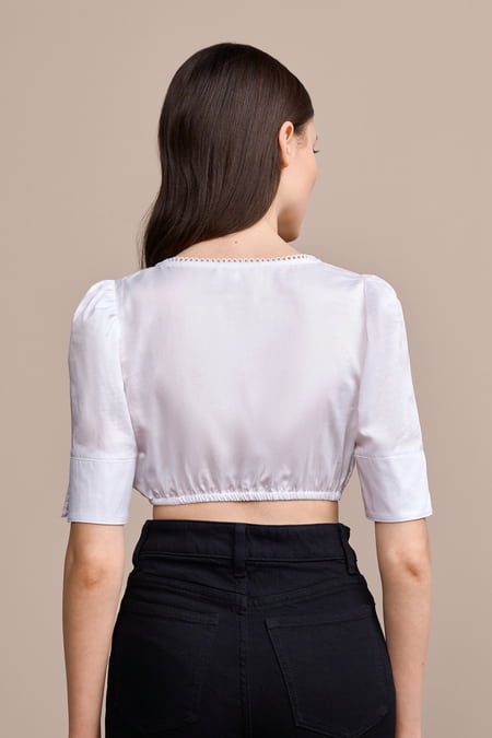 Dirndl blouse Josina — ecru