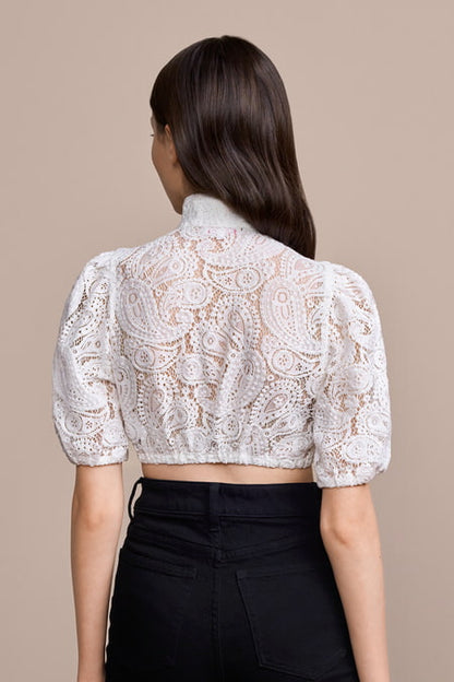 Julia Trentini Safina Dirndl Blouse, Ecru
